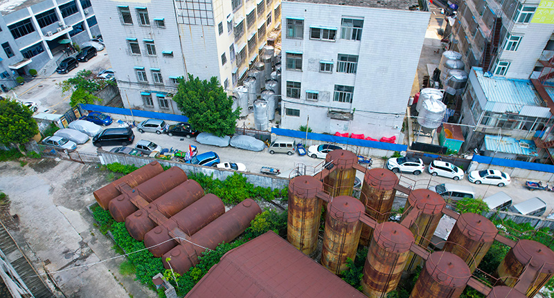 Demolition in Buji Oil Depot, Shenzhen